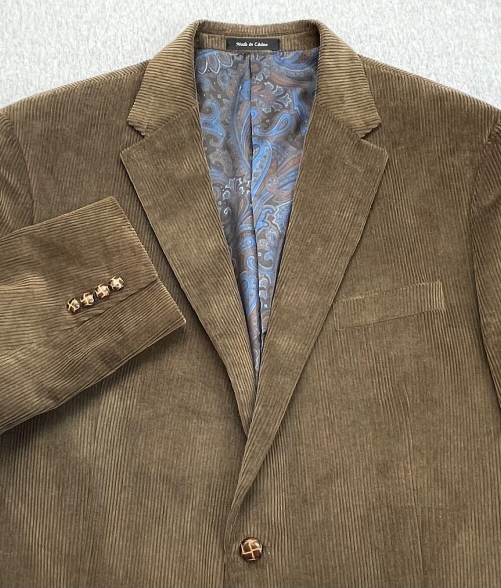 Lauren Ralph Lauren Blazer Mens 46L Brown 100% Cotton Corduroy 2-Button Lined
